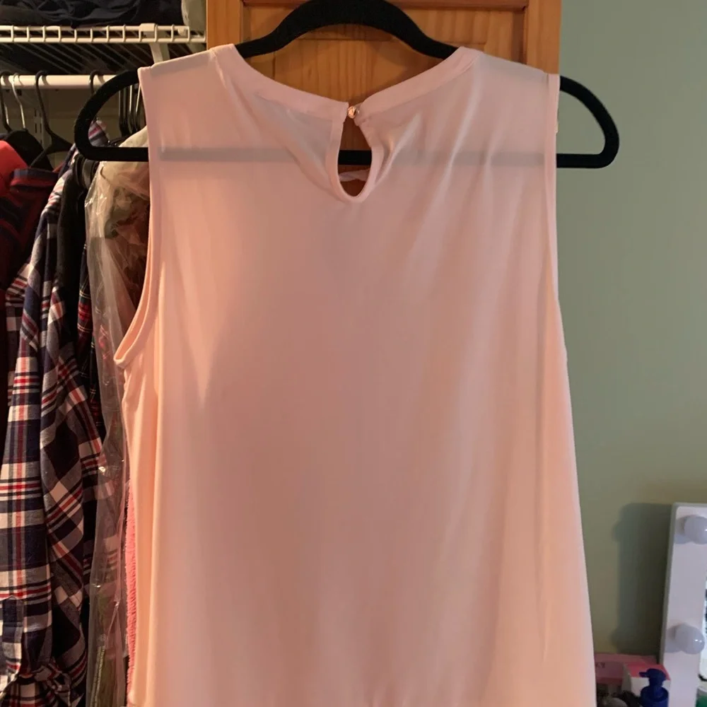 Tommy Hilfiger medium pale pink sleeveless top size medium - Picture 3 of 6